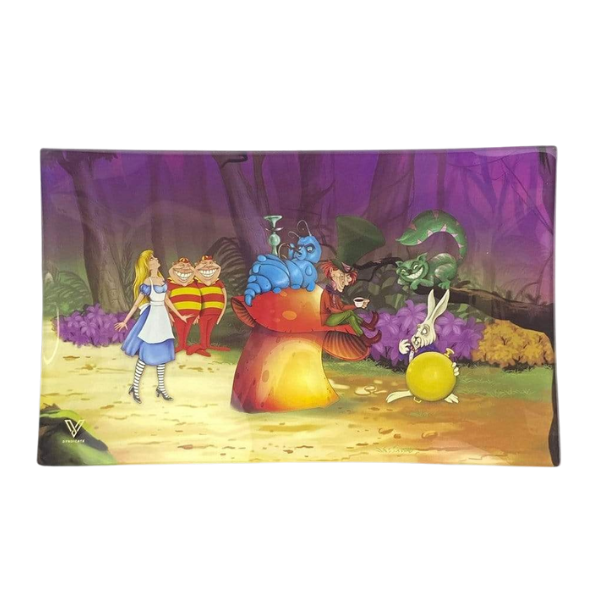 Vsyndicate Survivor Glass Rollin' Trays / Small / Alice Mushroom